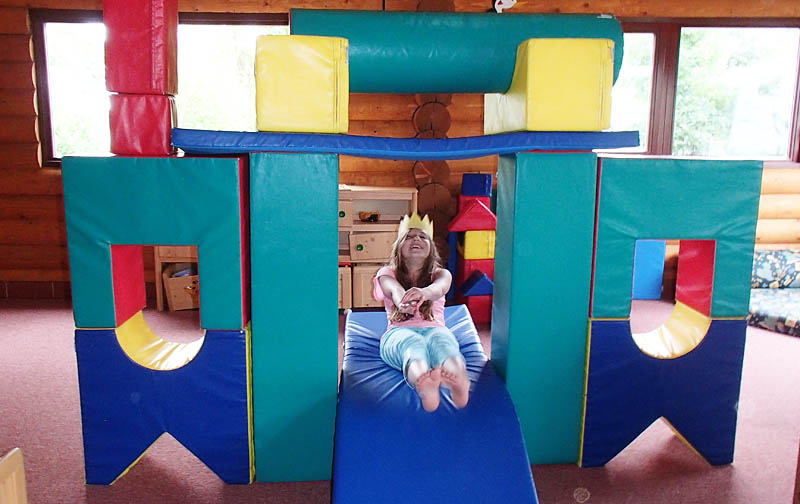 Miniclub- kinderhoek met bouwblokken